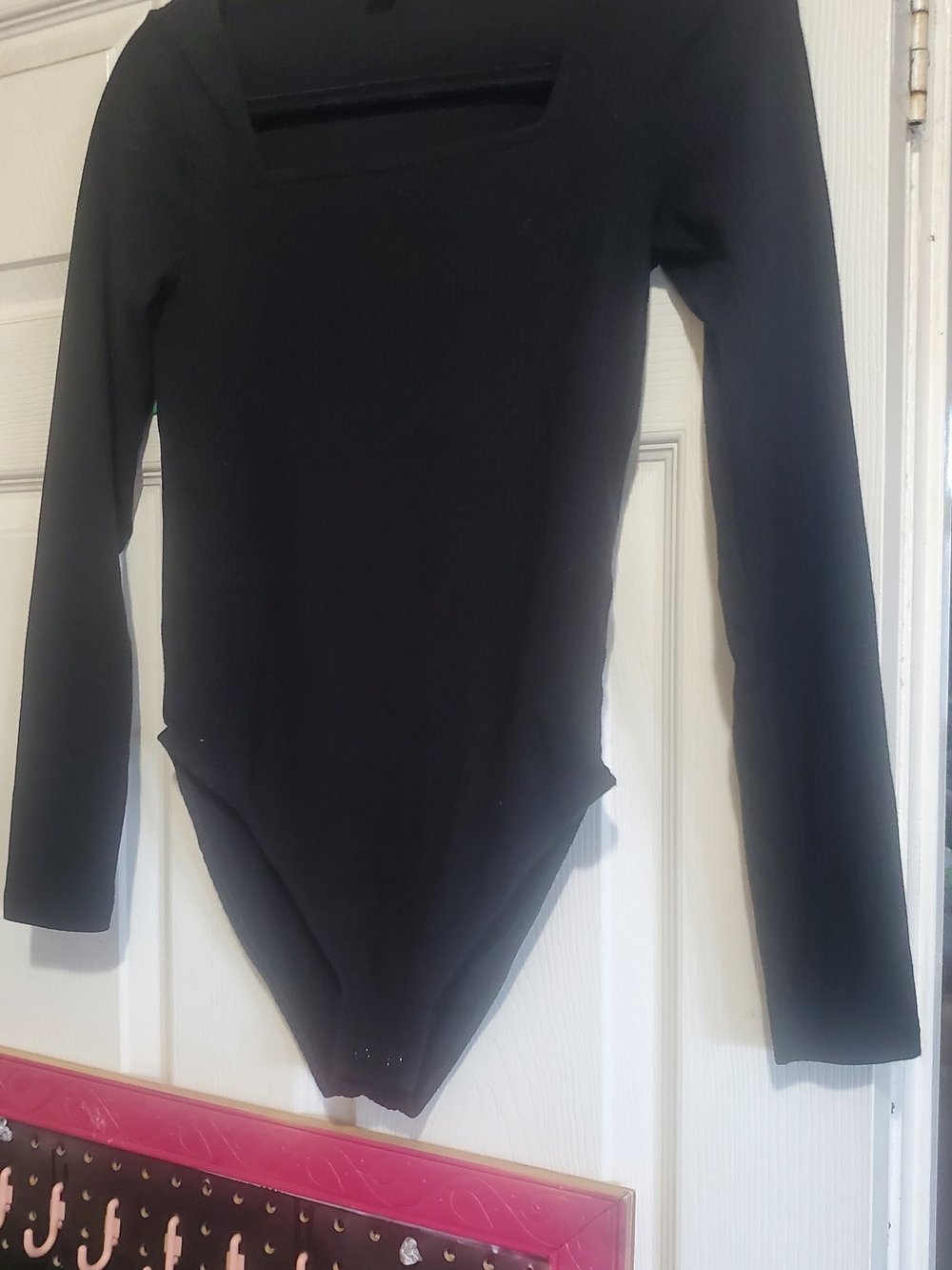 Old Navy Black Long-Sleeve Women's One-Piece Bodysuit